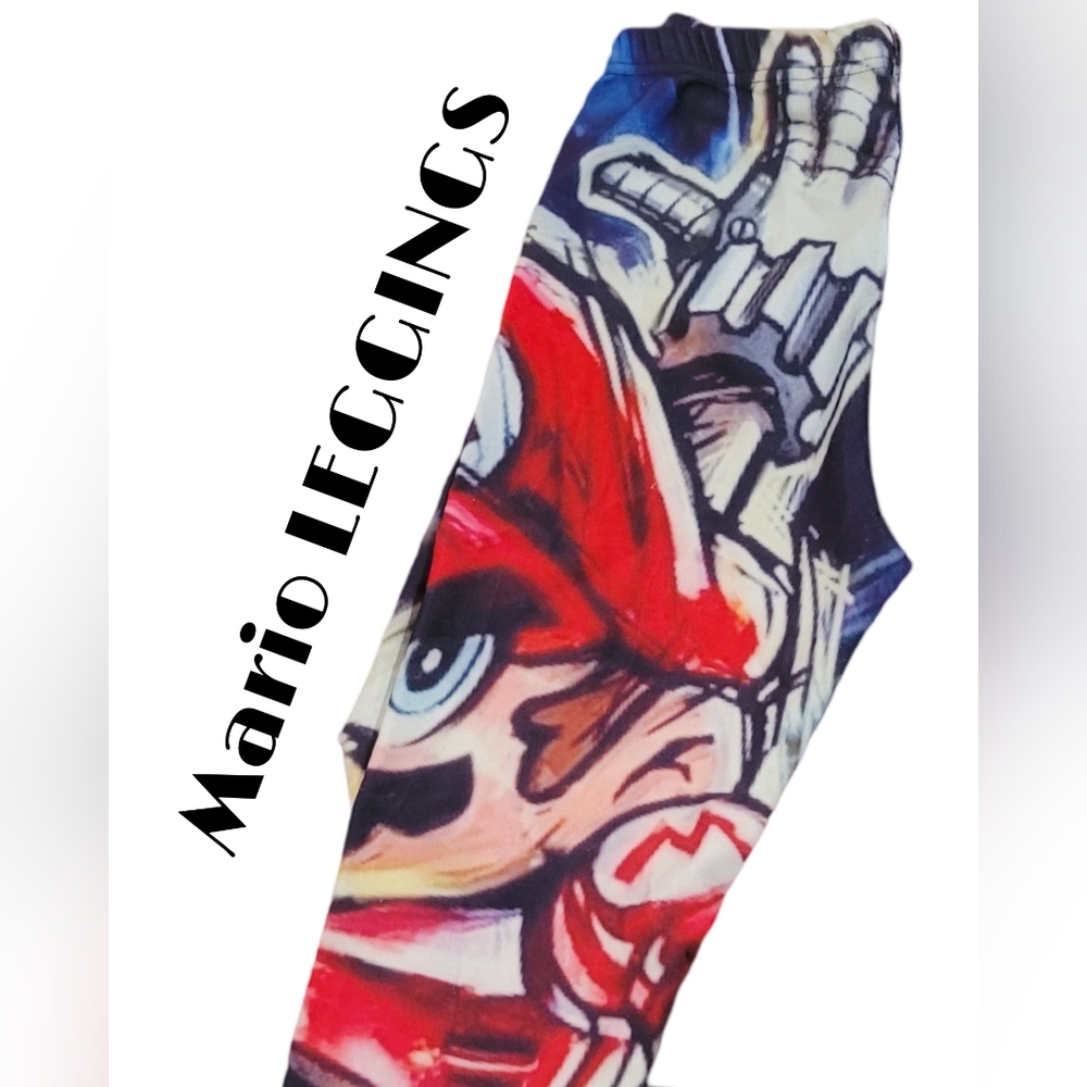 "MARIO " LEGGINGS!!! AWESOME 👌 ONE SIZE